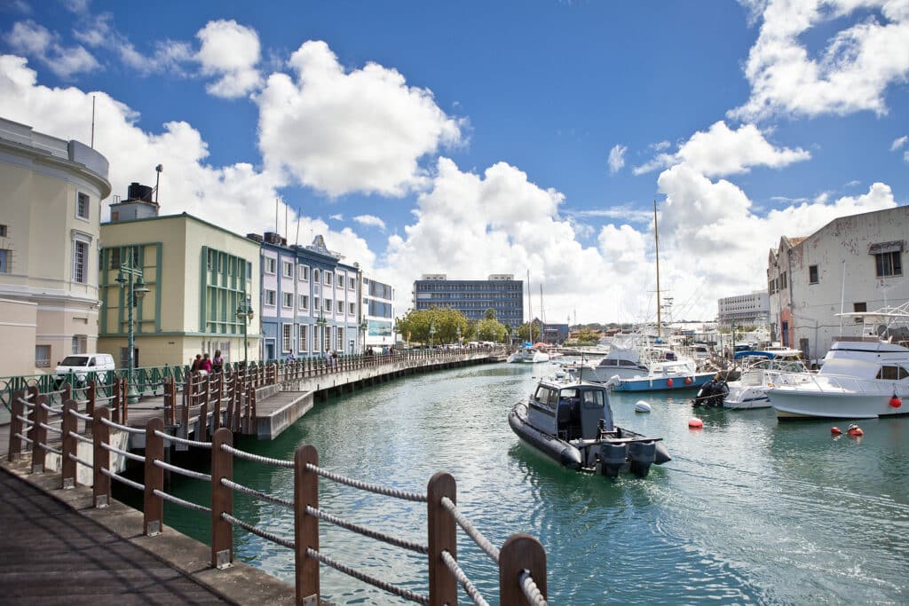 downtown marina of Bridgetown, Barbados